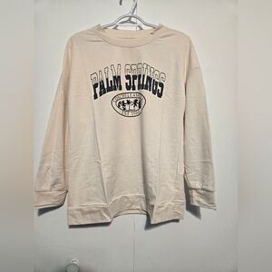 Palm Springs Cream Long Sleeve Tee